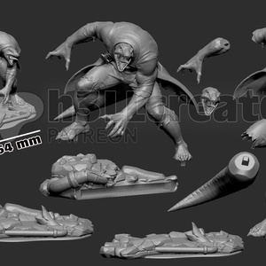 Lizard (Dr. Curtis Curt Connors) - Spiderman - művészet - makett, modell - Meska.hu