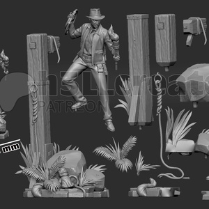 Indiana Jones - Indiana Jones - művészet - makett, modell - Meska.hu