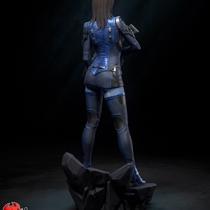 Ashley Williams - Mass Effect - művészet - makett, modell - Meska.hu