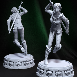 Ciri - Witcher 3 - művészet - makett, modell - Meska.hu