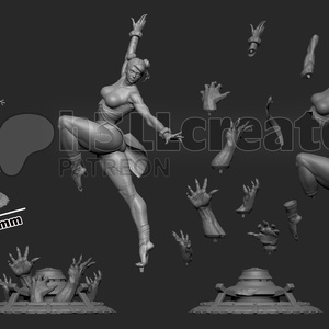 Chun Li - StreetFighter - művészet - makett, modell - Meska.hu
