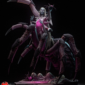 Lolth - Dungeons and Dragons, Művészet, Makett, modell, Festett tárgyak, Mindenmás, MESKA