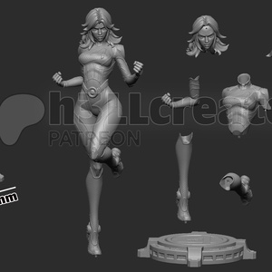 Invisible Woman - Marvel Rivals - művészet - makett, modell - Meska.hu