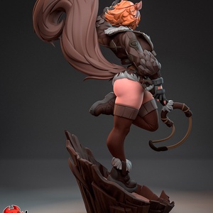 Squirrel Girl - Marvel Rivals - művészet - makett, modell - Meska.hu