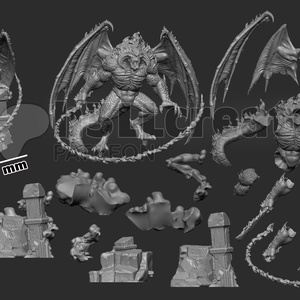 Balrog - The Lord of the Rings   - művészet - makett, modell - Meska.hu