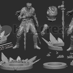 Soul of Cinder - Dark Souls III - művészet - makett, modell - Meska.hu
