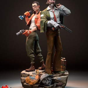  Harry or Kim - Disco Elysium, Művészet, Makett, modell, Festett tárgyak, Mindenmás, MESKA