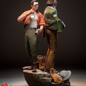 Harry or Kim - Disco Elysium - művészet - makett, modell - Meska.hu