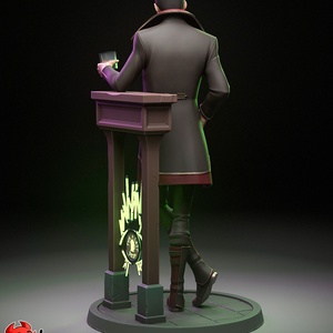 Silco - League of Legends Arcane  - művészet - makett, modell - Meska.hu