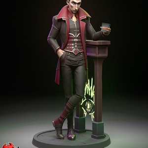 Silco - League of Legends Arcane , Művészet, Makett, modell, Festett tárgyak, Mindenmás, MESKA