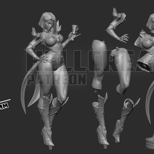 Emma Frost - Marvel Rivals - művészet - makett, modell - Meska.hu