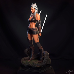 Ahsoka Tano - Star Wars, Művészet, Makett, modell, Festett tárgyak, Mindenmás, MESKA
