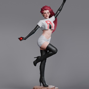 Jessie - Pokemon, Művészet, Makett, modell, Festett tárgyak, Mindenmás, MESKA