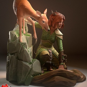 Doric - DnD Honor Among Thieves - művészet - makett, modell - Meska.hu