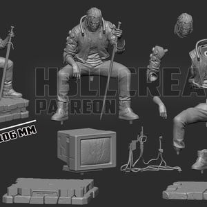 Geralt - Cyberpunk 2077 style - művészet - makett, modell - Meska.hu Geralt - Cyberpunk 2077 style - művészet - makett, modell - Meska.hu