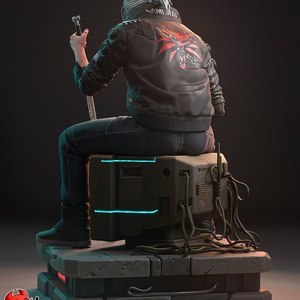 Geralt - Cyberpunk 2077 style - művészet - makett, modell - Meska.hu Geralt - Cyberpunk 2077 style - művészet - makett, modell - Meska.hu