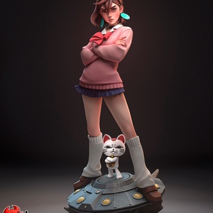 Momo Ayase - DanDaDan - művészet - makett, modell - Meska.hu Momo Ayase - DanDaDan - művészet - makett, modell - Meska.hu