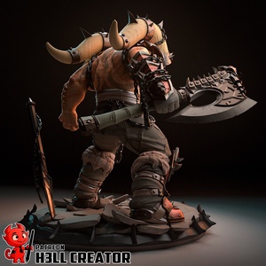 Garrosh Hellscream - World of Warcraft - művészet - makett, modell - Meska.hu