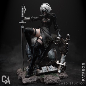 2B - Nier: Automata, Művészet, Makett, modell, Festett tárgyak, Mindenmás, MESKA