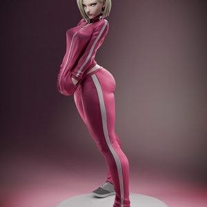 Android 18 - Dragon Ball - művészet - makett, modell - Meska.hu