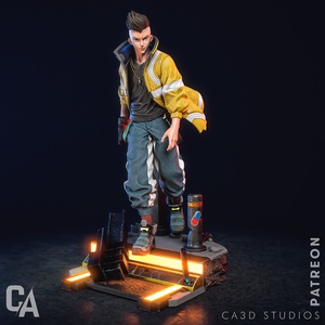 David Martinez - Cyberpunk: Edgerunners, Művészet, Makett, modell, Festett tárgyak, Mindenmás, MESKA