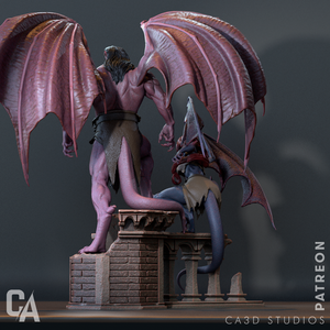Demona and Goliath Diorama - Gargoyles - művészet - makett, modell - Meska.hu Demona and Goliath Diorama - Gargoyles - művészet - makett, modell - Meska.hu