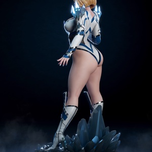 Emma Frost - Marvel Rivals - művészet - makett, modell - Meska.hu