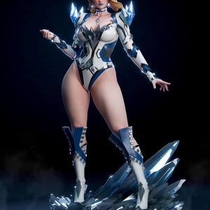 Emma Frost - Marvel Rivals, Művészet, Makett, modell, Festett tárgyak, Mindenmás, MESKA