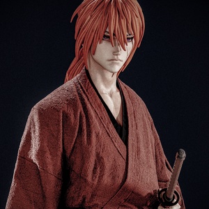 Kenshin Himura - Ruroni Kensin - művészet - makett, modell - Meska.hu