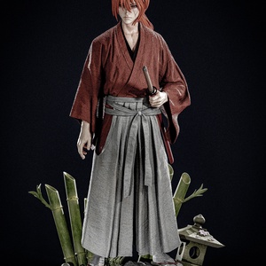 Kenshin Himura - Ruroni Kensin - művészet - makett, modell - Meska.hu
