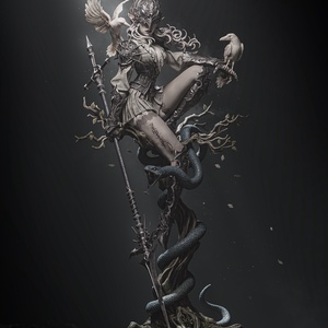 Lenora Queen of Crows - művészet - makett, modell - Meska.hu