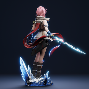 Lightning - Final Fantasy XIII - művészet - makett, modell - Meska.hu