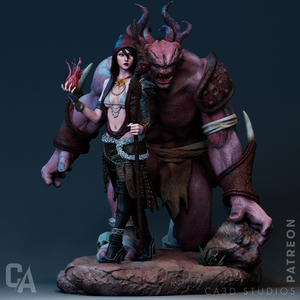 Morrigan Diorama - Dragon Age, Művészet, Makett, modell, Festett tárgyak, Mindenmás, MESKA