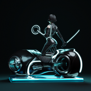 Quorra - Tron - művészet - makett, modell - Meska.hu Quorra - Tron - művészet - makett, modell - Meska.hu