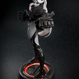 Rebecca Smasher - Cyberpunk - művészet - makett, modell - Meska.hu
