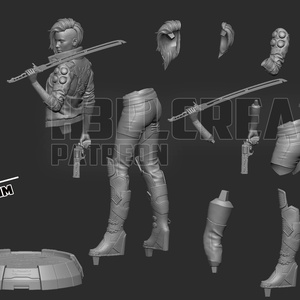 Female V - Cyberpunk 2077 - művészet - makett, modell - Meska.hu Female V - Cyberpunk 2077 - művészet - makett, modell - Meska.hu