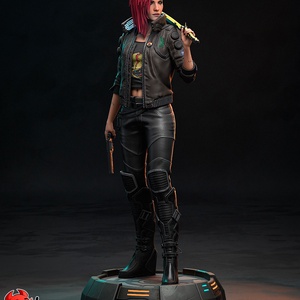 Female V - Cyberpunk 2077, Művészet, Makett, modell, Festett tárgyak, Mindenmás, MESKA