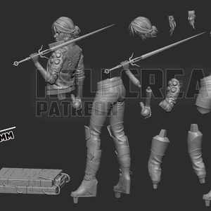 Ciri - Cyberpunk 2077 style - művészet - makett, modell - Meska.hu Ciri - Cyberpunk 2077 style - művészet - makett, modell - Meska.hu