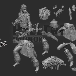 Aloy - Horizon Zero Dawn - művészet - makett, modell - Meska.hu Aloy - Horizon Zero Dawn - művészet - makett, modell - Meska.hu