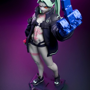 Rebecca - Cyberpunk: Edgerunners, Művészet, Makett, modell, Festett tárgyak, Mindenmás, MESKA