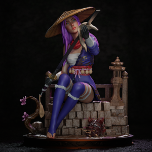 Psylocke - Marvel Demon Days, Művészet, Makett, modell, Festett tárgyak, Mindenmás, MESKA