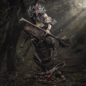 Baba Yaga, Művészet, Makett, modell, Festett tárgyak, Mindenmás, MESKA