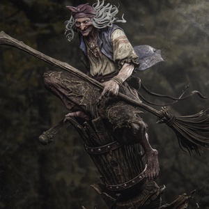 Baba Yaga - művészet - makett, modell - Meska.hu Baba Yaga - művészet - makett, modell - Meska.hu