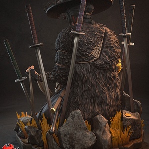 Atsu - Ghost of Yōtei - művészet - makett, modell - Meska.hu