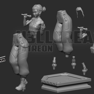 Zoey - KPop Demon Hunters - művészet - makett, modell - Meska.hu