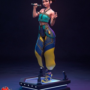 Zoey - KPop Demon Hunters - művészet - makett, modell - Meska.hu