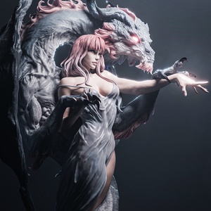 Dragon Lady, Művészet, Makett, modell, Festett tárgyak, Mindenmás, MESKA