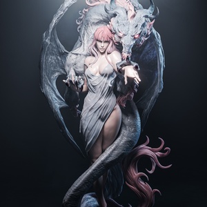 Dragon Lady - művészet - makett, modell - Meska.hu