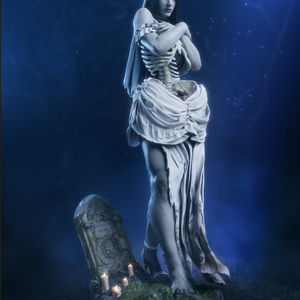 Undead Bride, Művészet, Makett, modell, Festett tárgyak, Mindenmás, MESKA