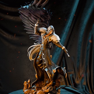 Sephiroth - Final Fantasy VII, Művészet, Makett, modell, Festett tárgyak, Mindenmás, MESKA